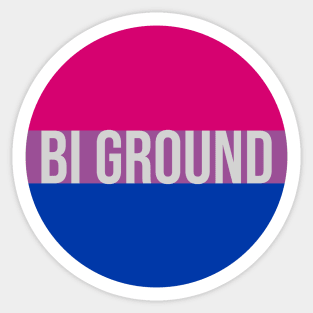 Bi Ground - Bisexual Pride Flag Sticker